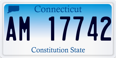CT license plate AM17742