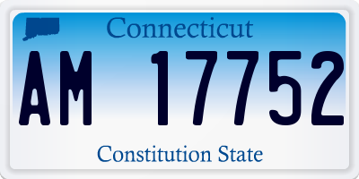 CT license plate AM17752
