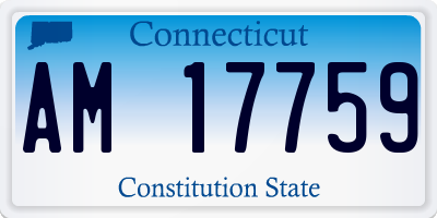 CT license plate AM17759