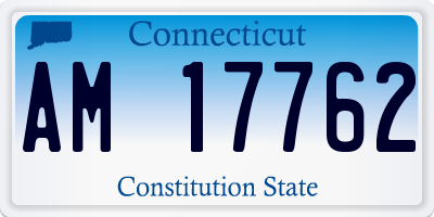 CT license plate AM17762