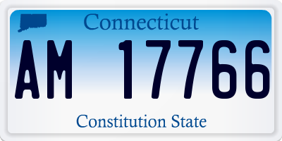 CT license plate AM17766