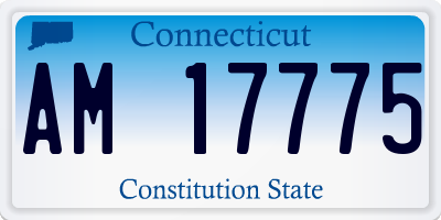 CT license plate AM17775