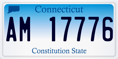 CT license plate AM17776
