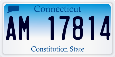 CT license plate AM17814