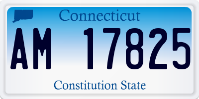 CT license plate AM17825