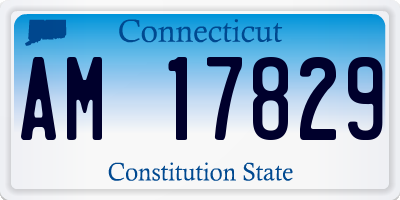 CT license plate AM17829