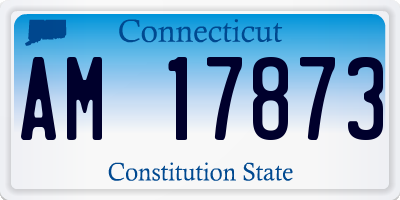 CT license plate AM17873