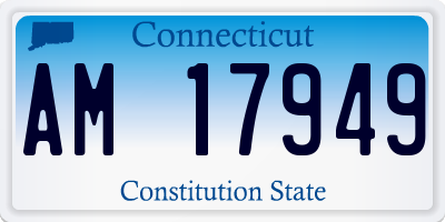 CT license plate AM17949