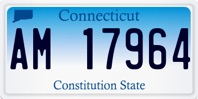 CT license plate AM17964