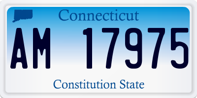 CT license plate AM17975