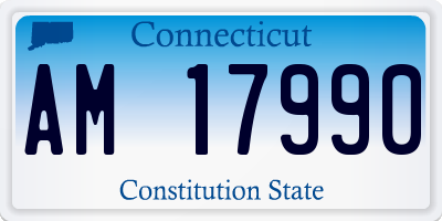 CT license plate AM17990