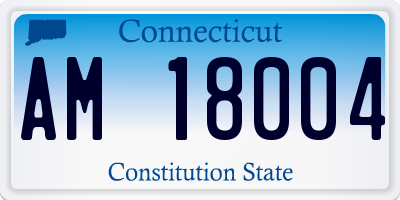 CT license plate AM18004
