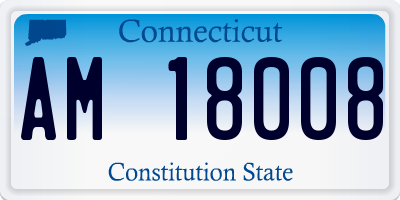 CT license plate AM18008