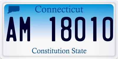 CT license plate AM18010
