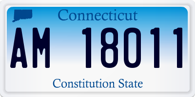 CT license plate AM18011