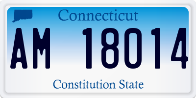 CT license plate AM18014