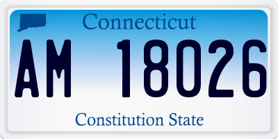 CT license plate AM18026