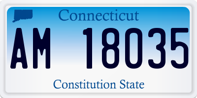 CT license plate AM18035