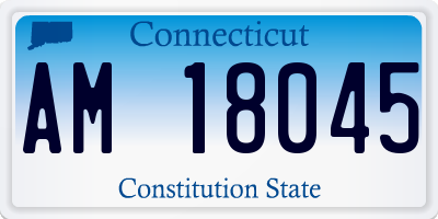 CT license plate AM18045
