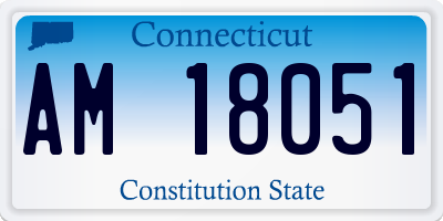CT license plate AM18051
