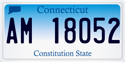 CT license plate AM18052