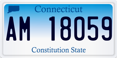 CT license plate AM18059