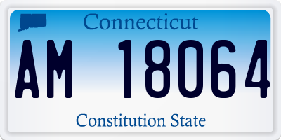 CT license plate AM18064