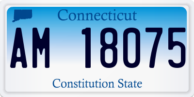 CT license plate AM18075