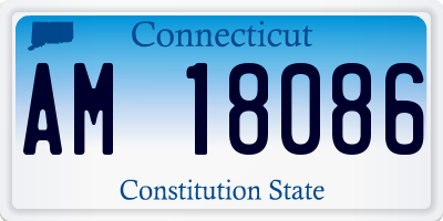 CT license plate AM18086