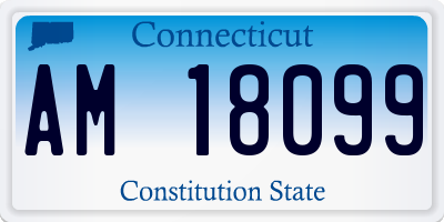 CT license plate AM18099