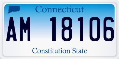CT license plate AM18106