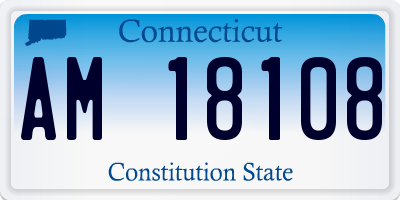 CT license plate AM18108