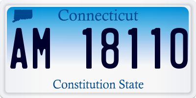 CT license plate AM18110