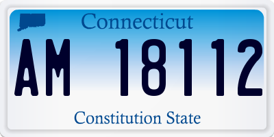 CT license plate AM18112