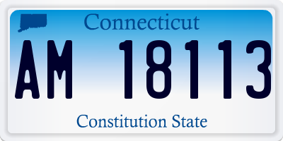 CT license plate AM18113
