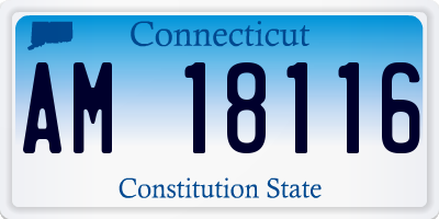 CT license plate AM18116