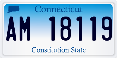 CT license plate AM18119