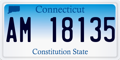 CT license plate AM18135