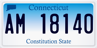 CT license plate AM18140