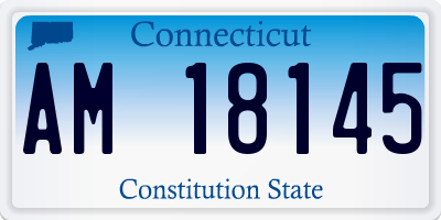 CT license plate AM18145