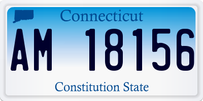 CT license plate AM18156