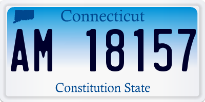 CT license plate AM18157