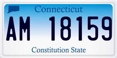 CT license plate AM18159