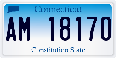 CT license plate AM18170