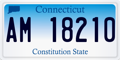 CT license plate AM18210