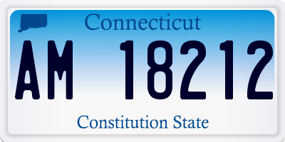 CT license plate AM18212