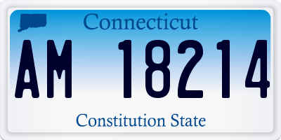 CT license plate AM18214