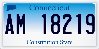 CT license plate AM18219