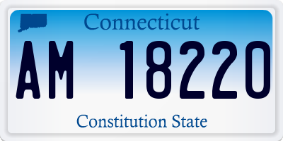 CT license plate AM18220