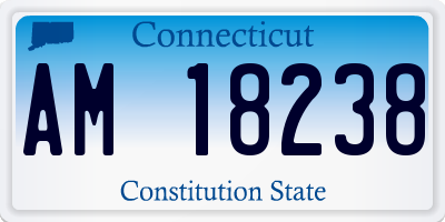 CT license plate AM18238